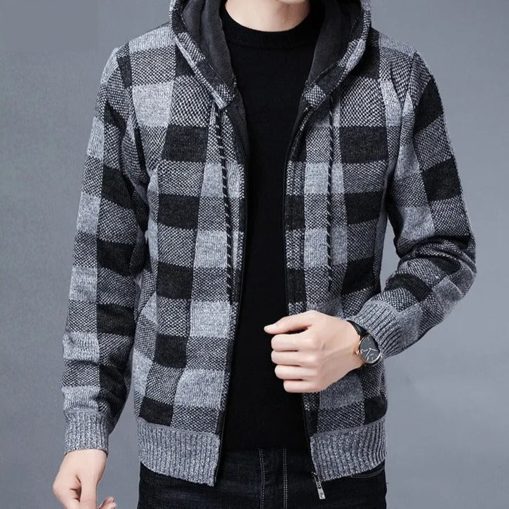 Zulski® S1141 Men’s Plaid Hoodie