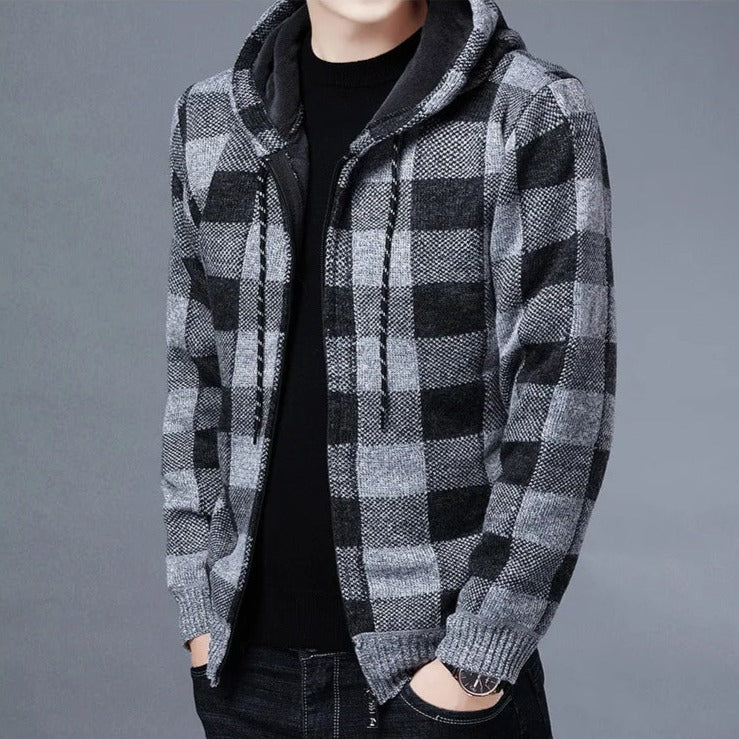 Zulski® S1141 Men’s Plaid Hoodie