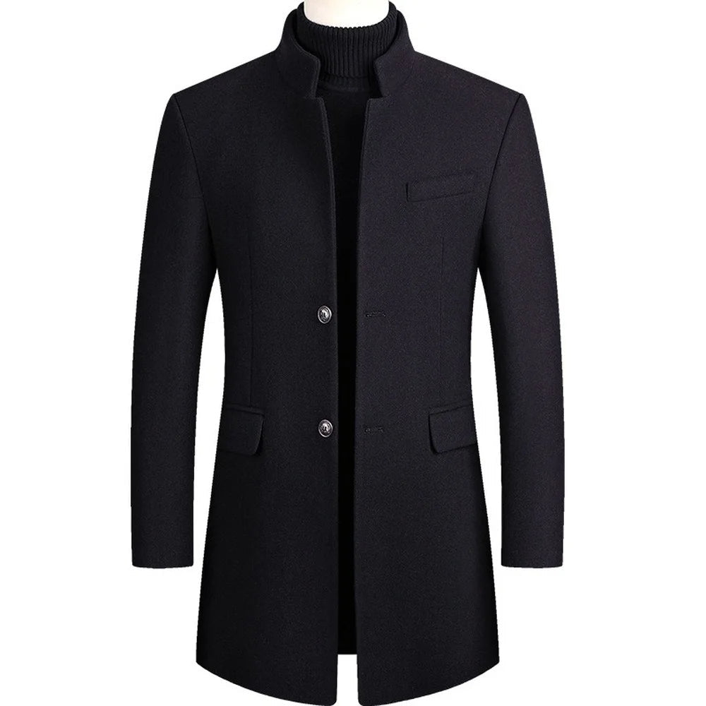 Zulski® S1270 Men’s Luxury Wool Overcoat