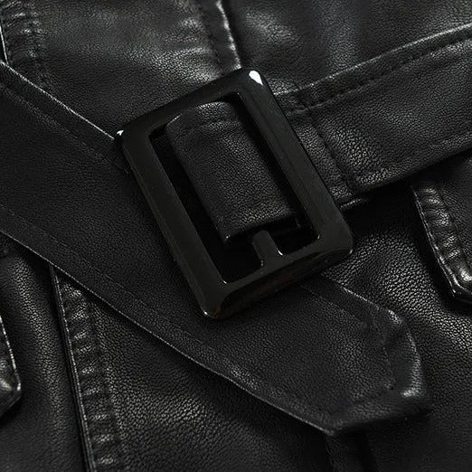 Zulski® Men’s Long Leather Jacket