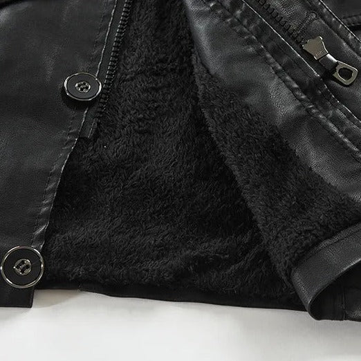 Zulski® Men’s Long Leather Jacket