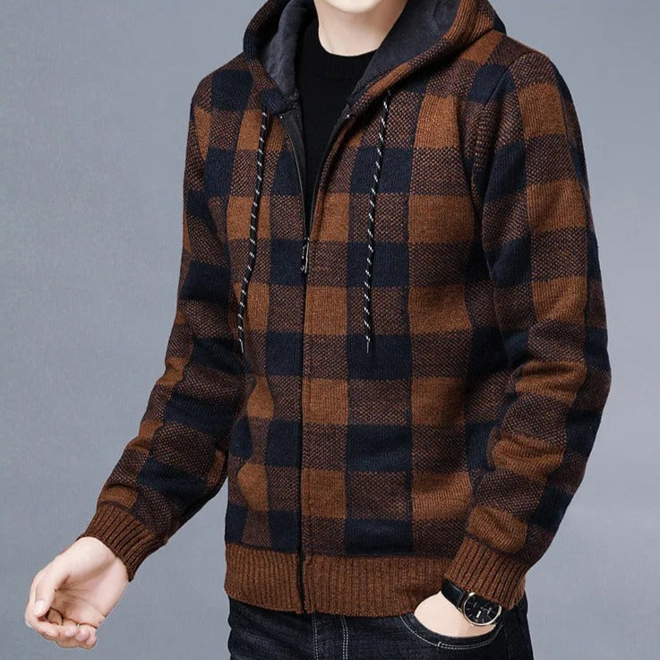 Zulski® S1141 Men’s Plaid Hoodie