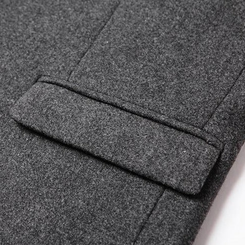 Zulski® S1270 Men’s Luxury Wool Overcoat