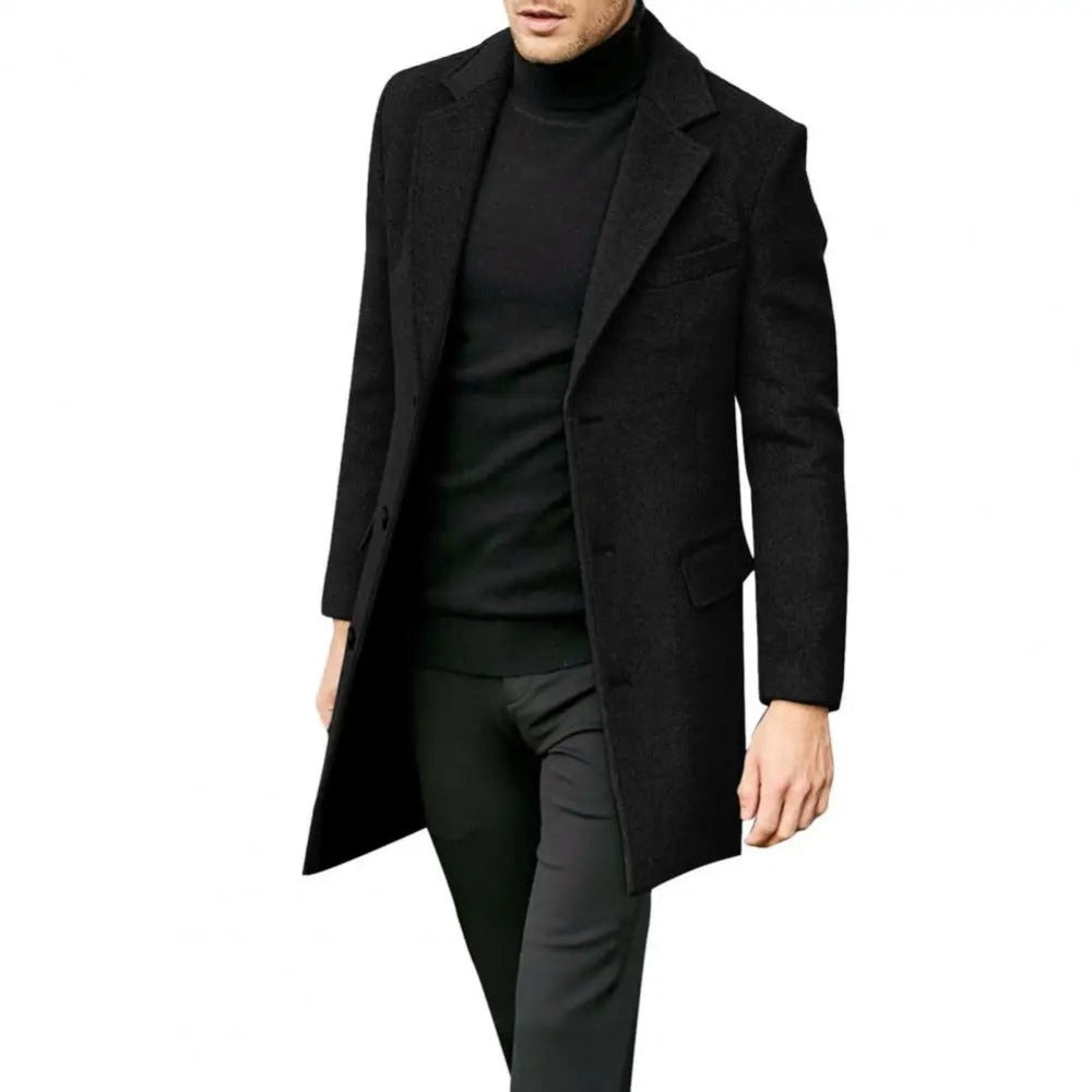 Zulski® S1131 Men’s Wool Overcoat