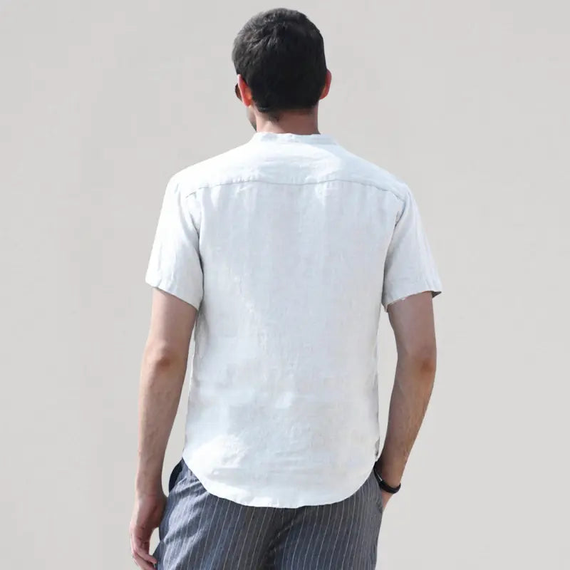 Zulski® Men’s Linen Short Sleeve Shirt – S1054