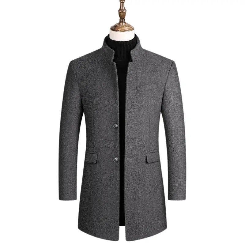 Zulski® S1270 Men’s Luxury Wool Overcoat