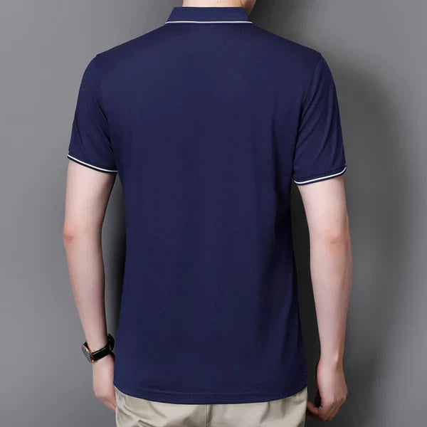 Zulski® Men’s Cotton Polo Shirt with Zipper