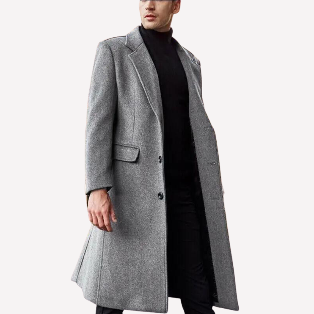 Zulski® Men’s Long Over-the-Knee Overcoat