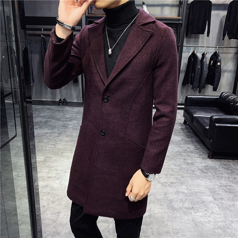 Zulski® Men’s Elegant Brigite Long Overcoat