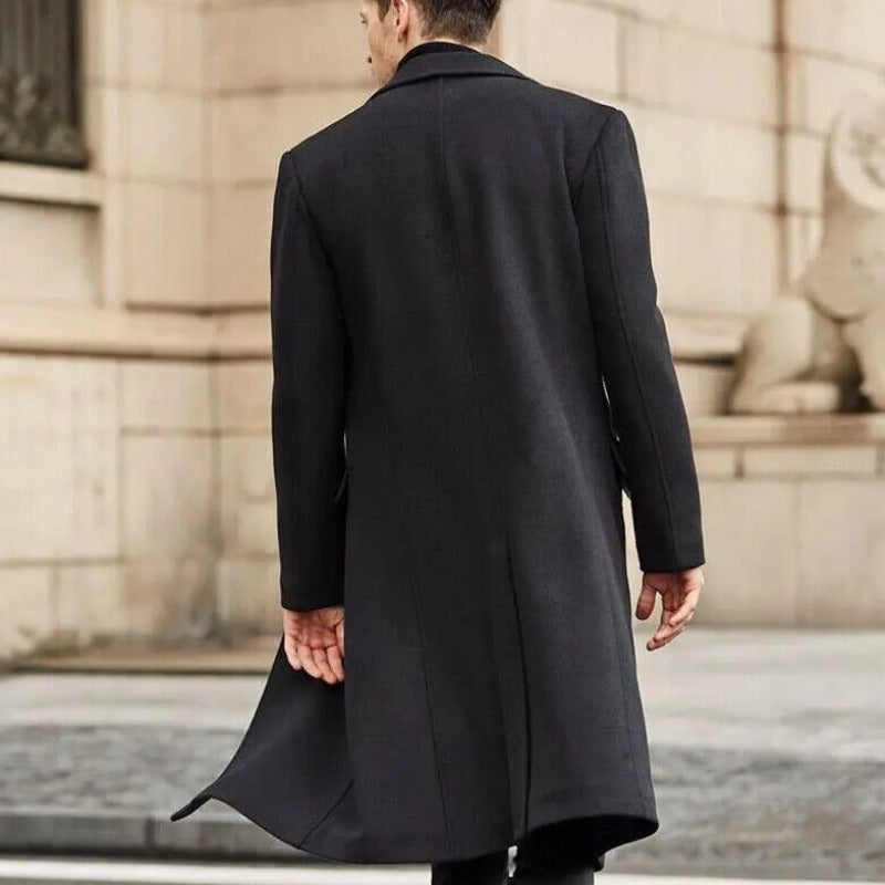 Zulski® Men’s Long Over-the-Knee Overcoat