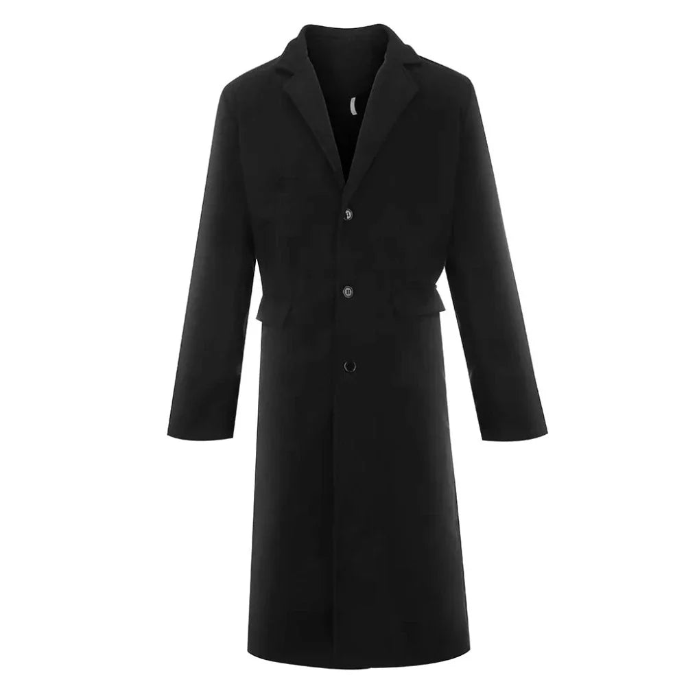 Zulski® Men’s Long Over-the-Knee Overcoat