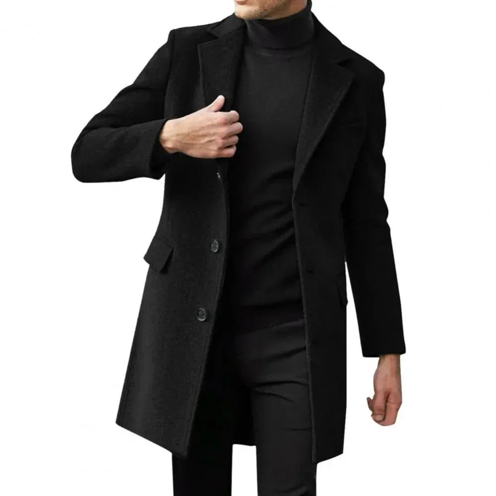 Zulski® S1131 Men’s Wool Overcoat