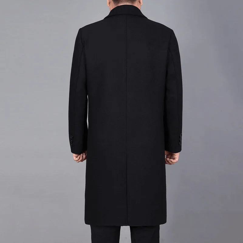 Zulski® S1257 Men’s Plus Size Luxury Wool Overcoat
