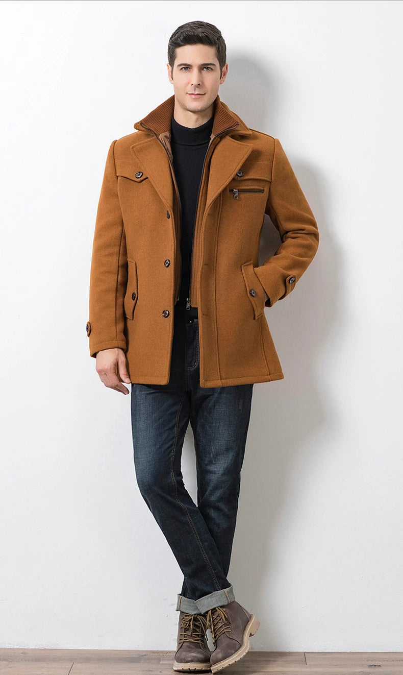 Zulski® S1271 Men’s Luxury British-Style Coat