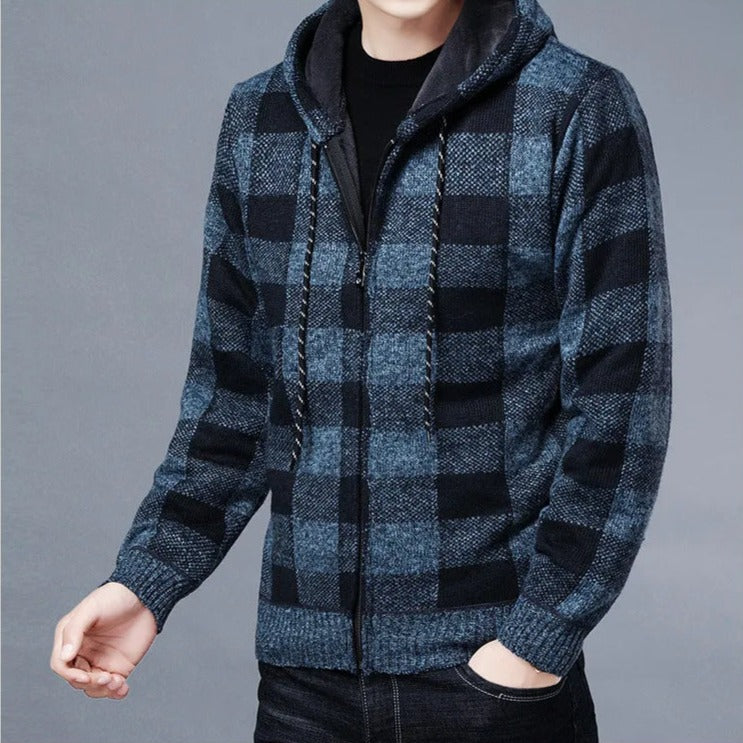 Zulski® S1141 Men’s Plaid Hoodie