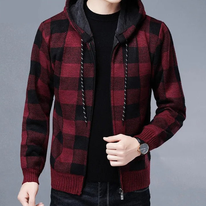 Zulski® S1141 Men’s Plaid Hoodie