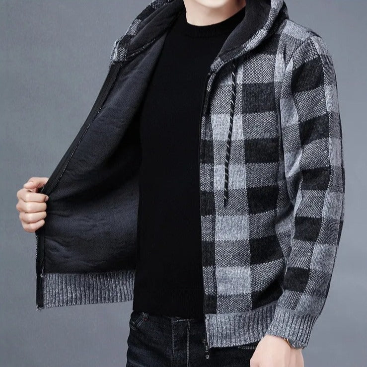 Zulski® S1141 Men’s Plaid Hoodie