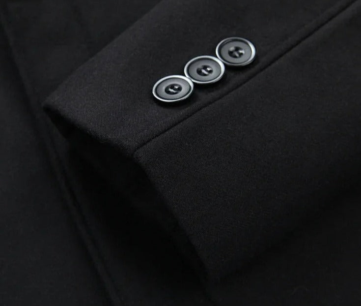 Zulski® S1257 Men’s Plus Size Luxury Wool Overcoat