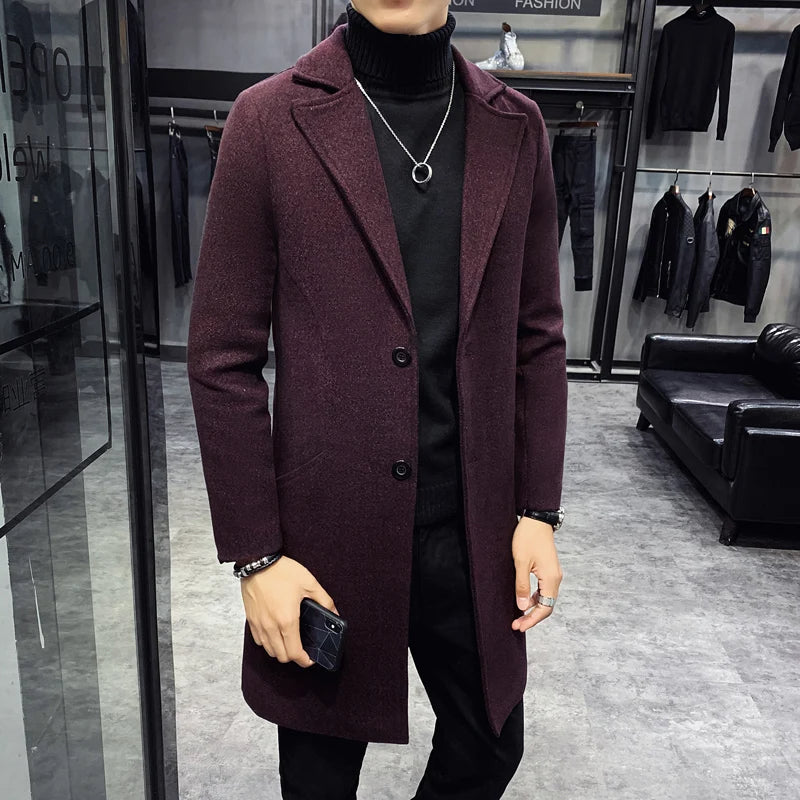 Zulski® Men’s Elegant Brigite Long Overcoat