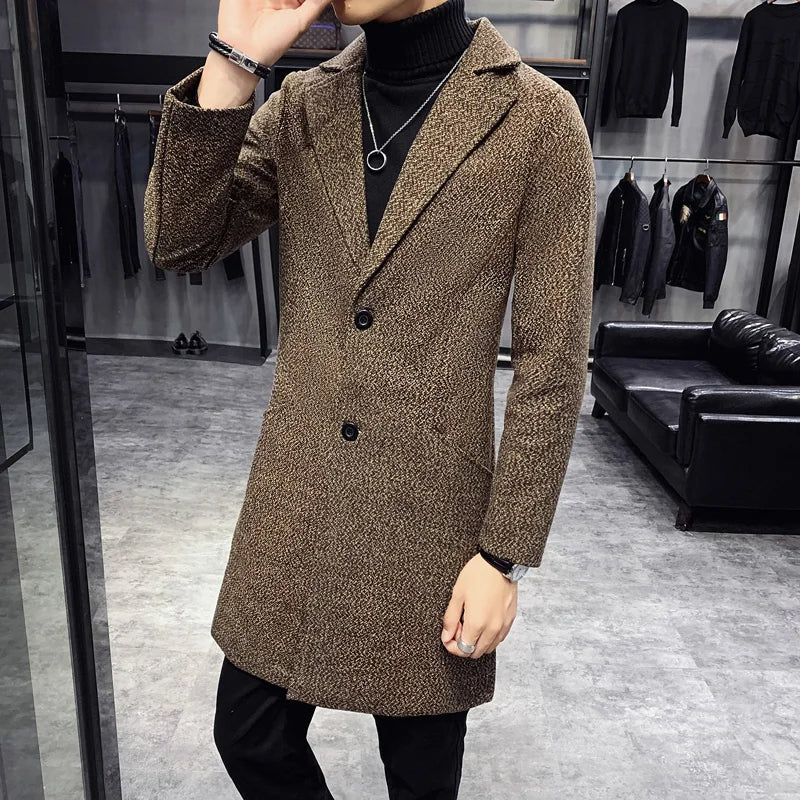 Zulski® Men’s Elegant Brigite Long Overcoat