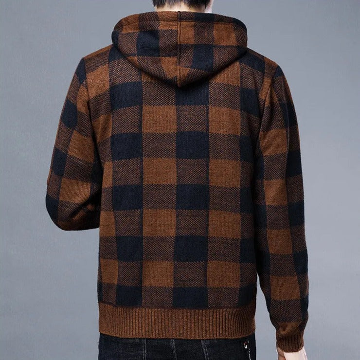 Zulski® S1141 Men’s Plaid Hoodie