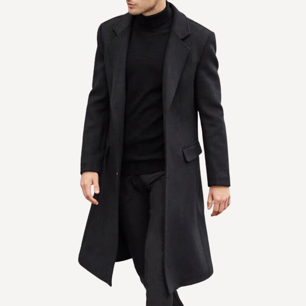 Zulski® Men’s Long Over-the-Knee Overcoat