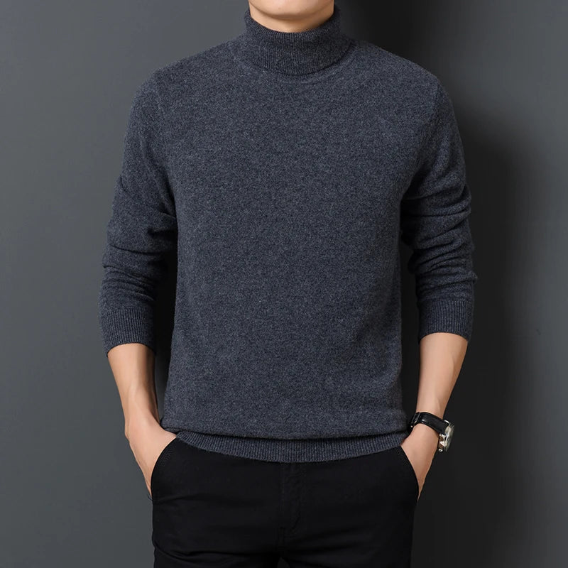 Zulski® S1314 Men’s Turtleneck Sweater